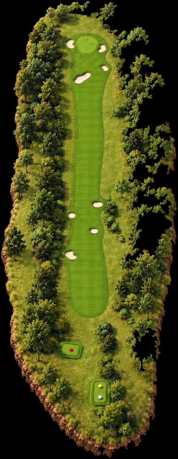 Ulverston Golf Club, hole 13 in 3D