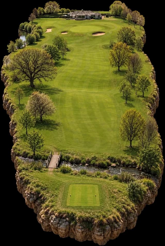 Kirkby Lonsdale Golf Club, hole 9 in 3D